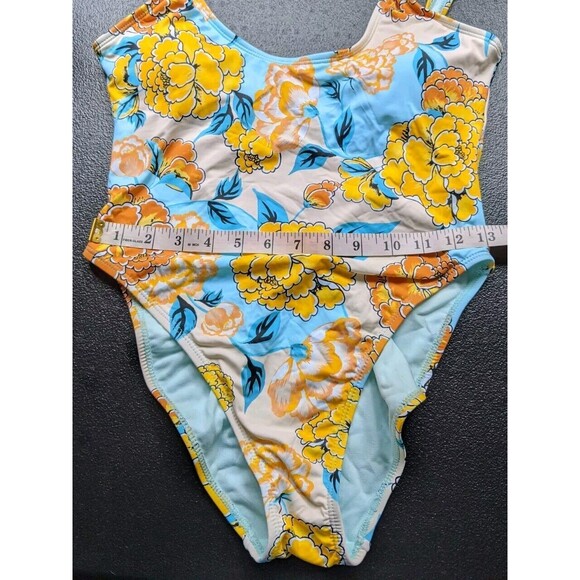 The Bikini Lab Yellow and Blue Floral One Piece - Picture 5 of 13